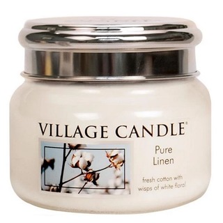 Village Candle Malá voňavá sviečka v čistej bielizeň 262g - Čistá bielizeň