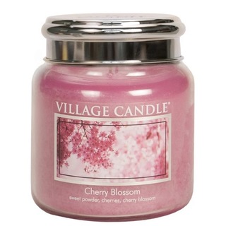 Village Candle Sviečka na strednej scéne v čerešňovom kvete 397g - kvetina čerešní