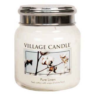 Village Candle Sviečka strednej vône v čistej bielizeň 397G - Čistá bielizeň