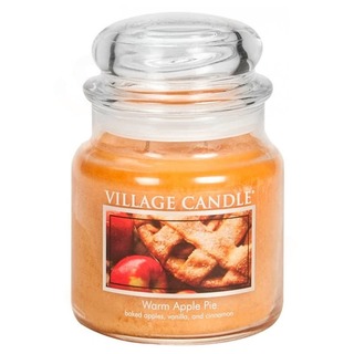 Sviečka strednej vône v skle Teplý jablkový koláč 397g - jablkový koláč