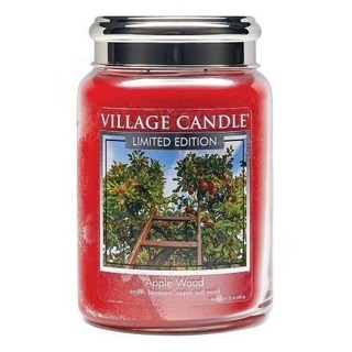 Village Candle Veľká vôňa sviečka v jablkovom dreve 645 g - jablkové drevo