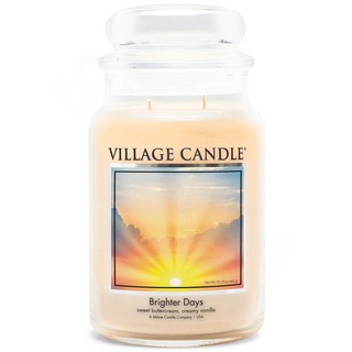 Village Candle Veľká voňavá sviečka v jasnejších dňoch 645 g skla - jasnejšie dni