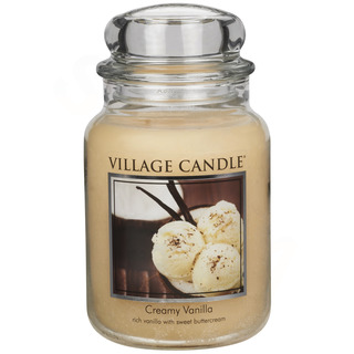 Village Candle Veľká voňavá sviečka v krémovej vanilke 645g - vanilková zmrzlina