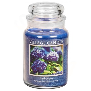 Village Candle Veľká voňavá sviečka v Hydrangea 645G - Hortension