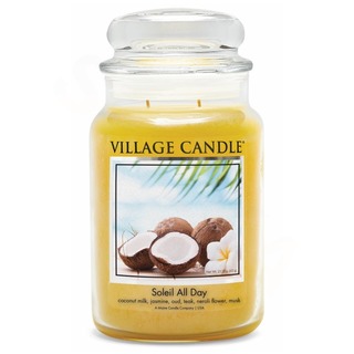 Village Candle Veľká voňavá sviečka v Soleil Celý deň 645 g - deň na pláži