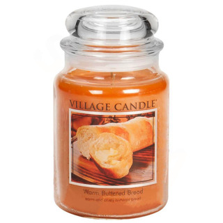 Village Candle Veľká voňavá sviečka v skle Teplý maslový chlieb 645 g - teplé maslo vysoké